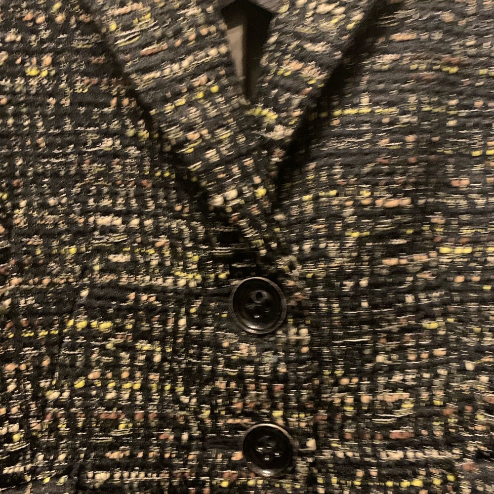 Kasper Tweed jacket and black skirt suit